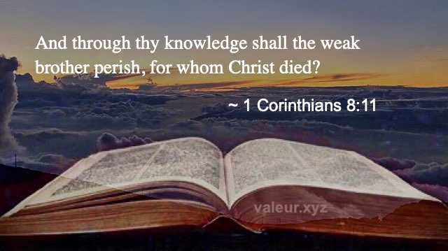 1 Corinthians 8:11