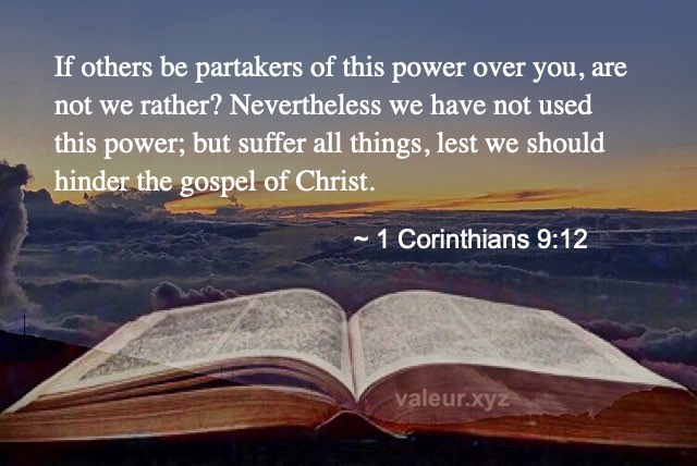 1 Corinthians 9:12