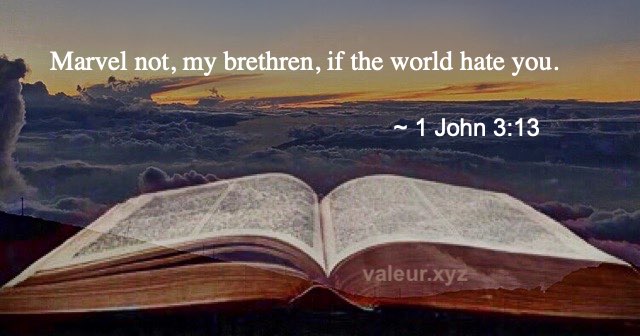 1 John 3:13