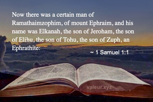 1 Samuel 1:1