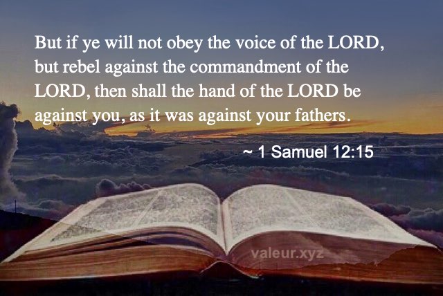 1 Samuel 12:15