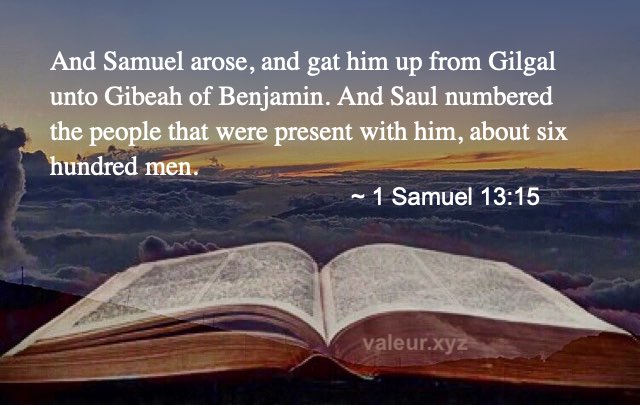 1 Samuel 13:15