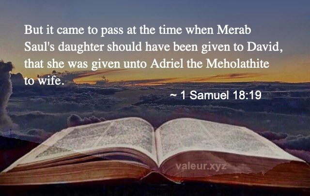 1 Samuel 18:19