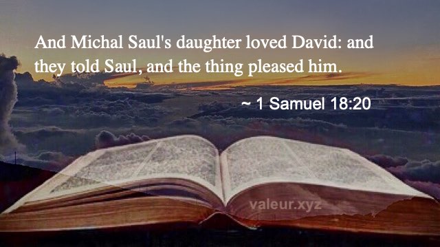 1 Samuel 18:20