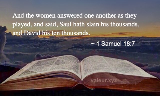 1 Samuel 18:7