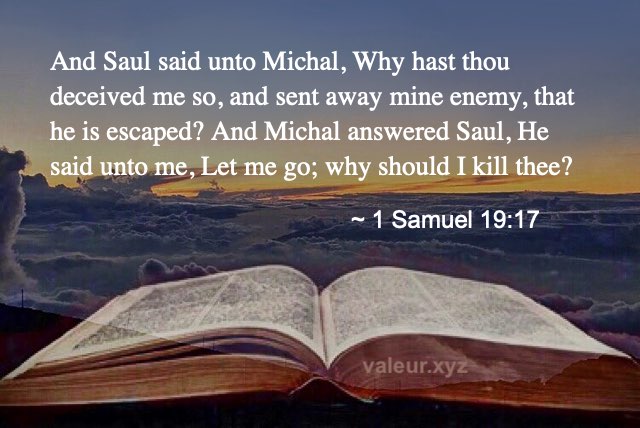 1 Samuel 19:17