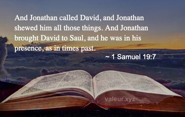 1 Samuel 19:7