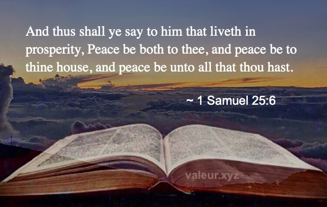 1 Samuel 25:6