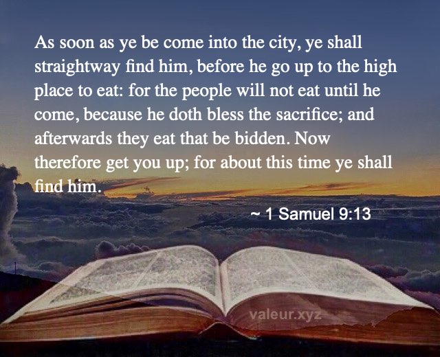1 Samuel 9:13