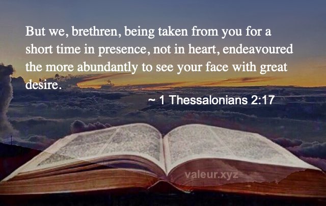 1 Thessalonians 2:17