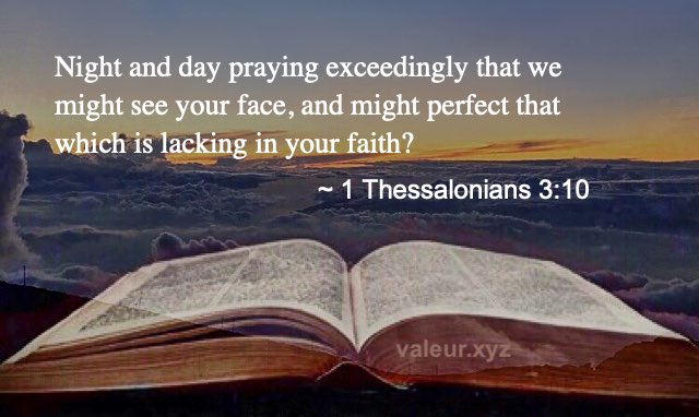 1 Thessalonians 3:10