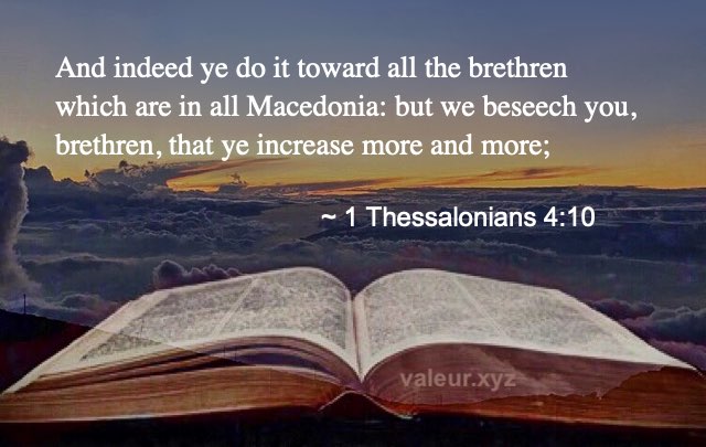 1 Thessalonians 4:10