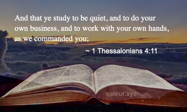 1 Thessalonians 4:11