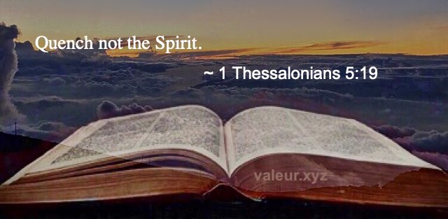 1 Thessalonians 5:19