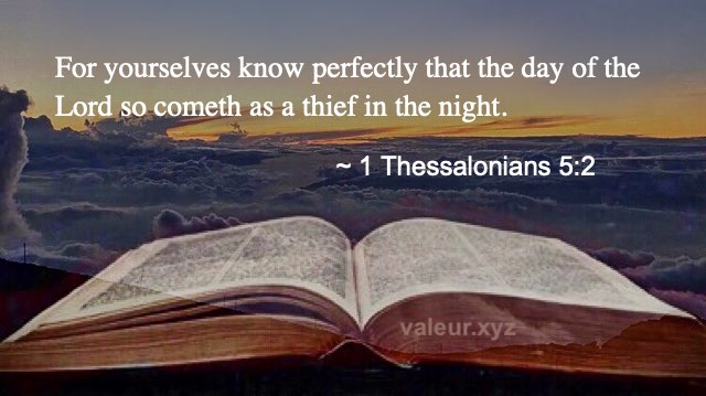 1 Thessalonians 5:2