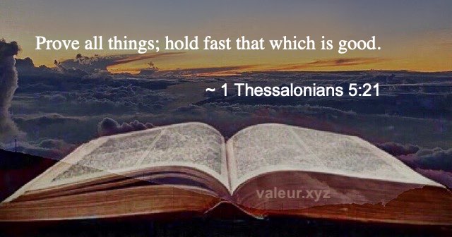 1 Thessalonians 5:21