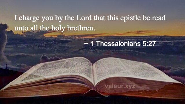 1 Thessalonians 5:27