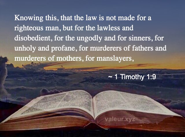 1 Timothy 1:9