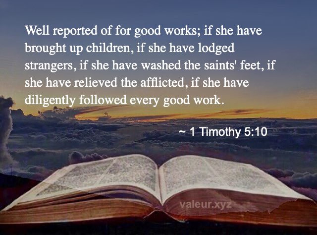 1 Timothy 5:10