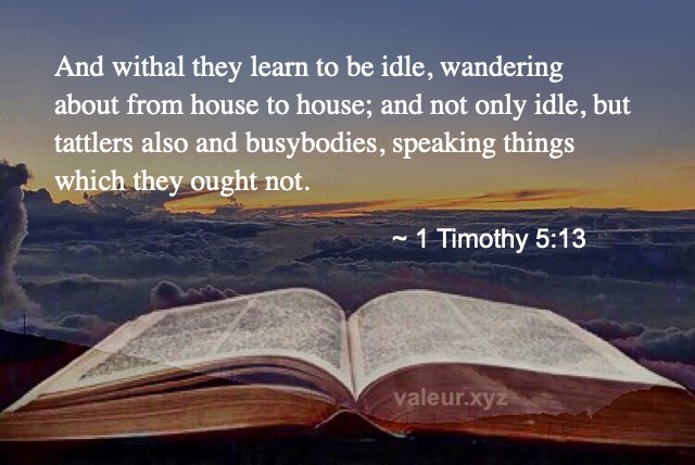 1 Timothy 5:13