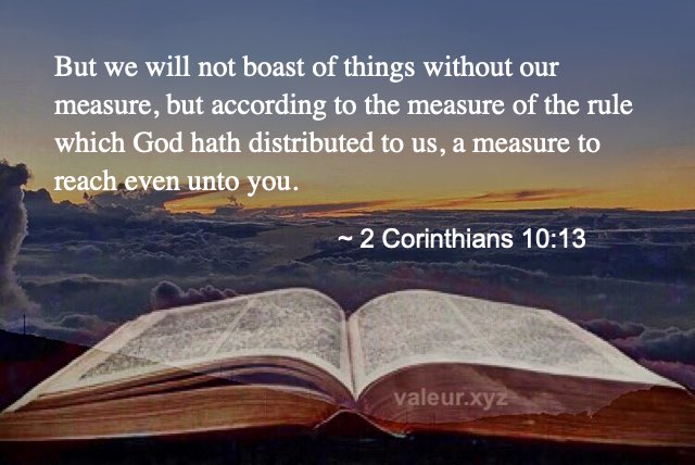 2 Corinthians 10:13