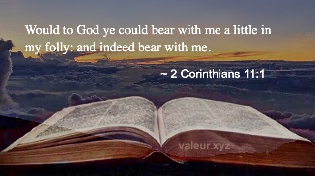 2 Corinthians 11:1
