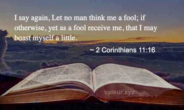 2 Corinthians 11:16