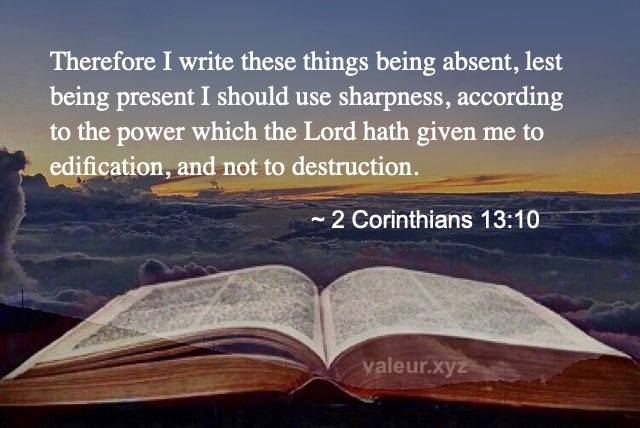 2 Corinthians 13:10