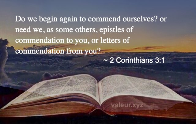 2 Corinthians 3:1