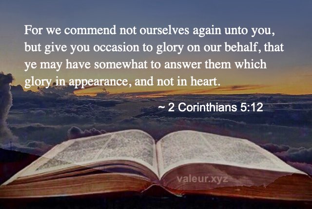 2 Corinthians 5:12