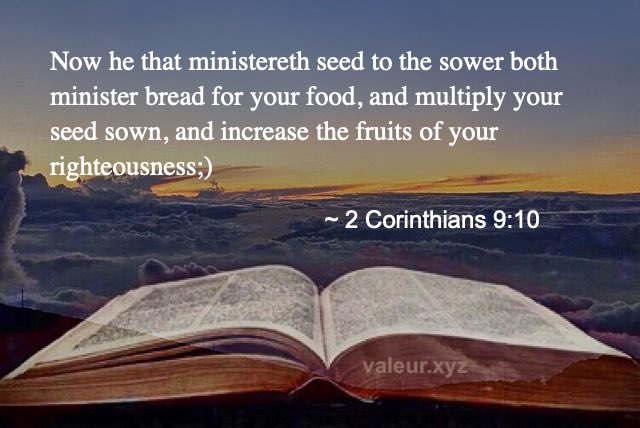 2 Corinthians 9:10 2 Corinthians 9:10