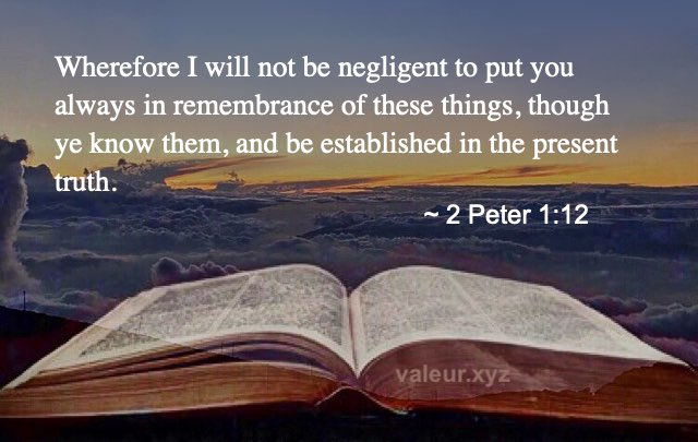 2 Peter 1:12