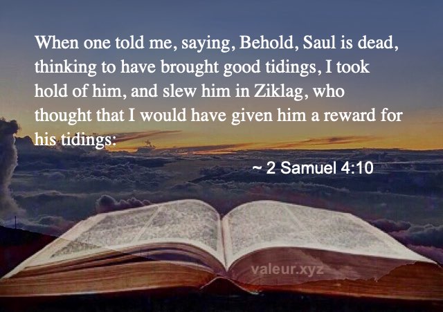 2 Samuel 4:10