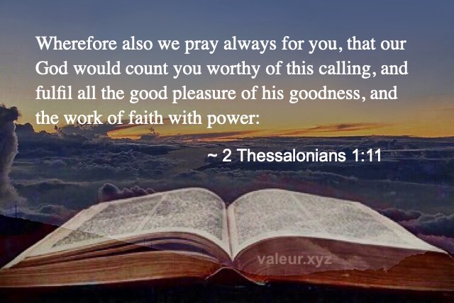 2 Thessalonians 1:11