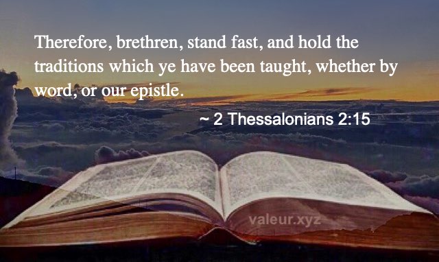 2 Thessalonians 2:15