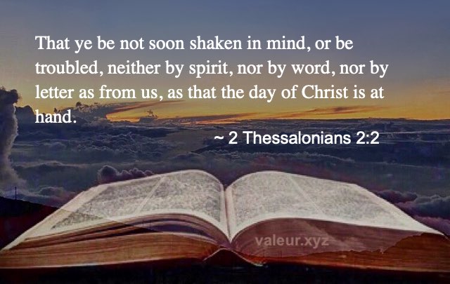 2 Thessalonians 2:2