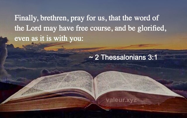 2 Thessalonians 3:1