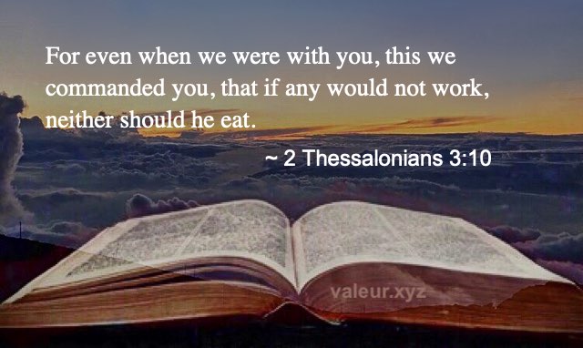 2 Thessalonians 3:10