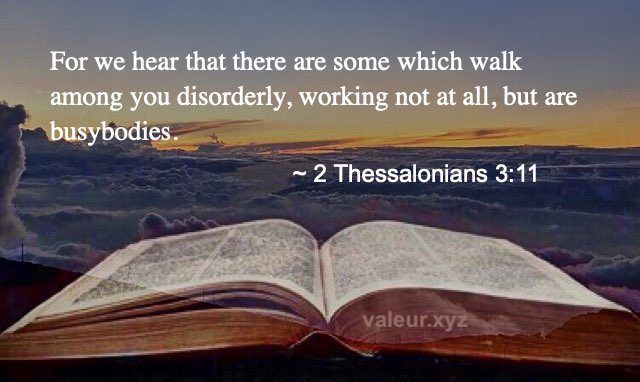 2 Thessalonians 3:11