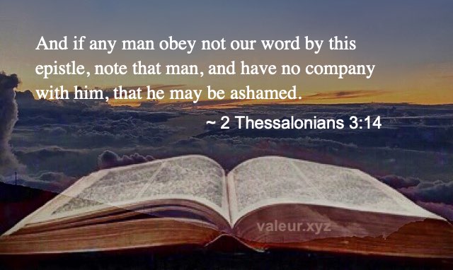 2 Thessalonians 3:14