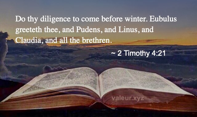 2 Timothy 4:21