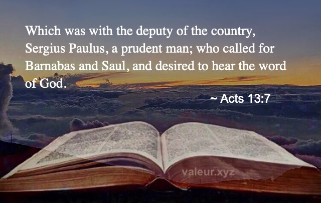 Acts 13:7