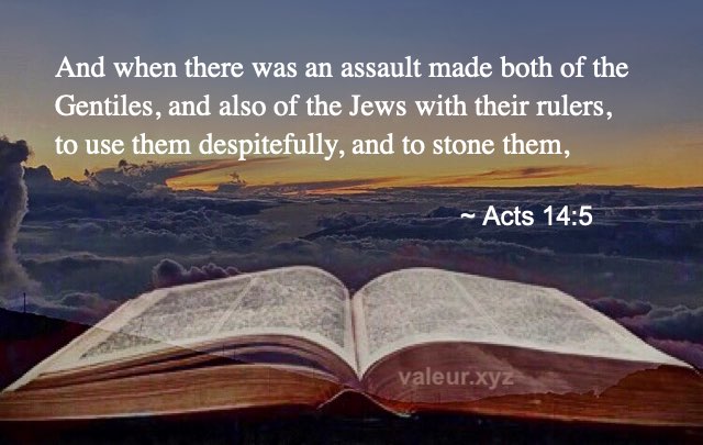 Acts 14:5