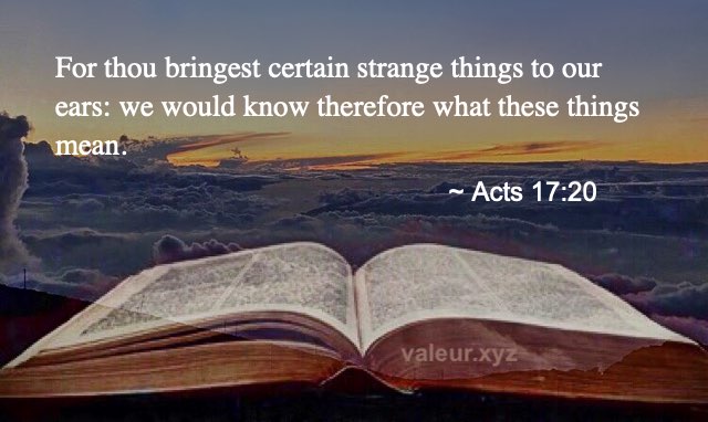 Acts 17:20