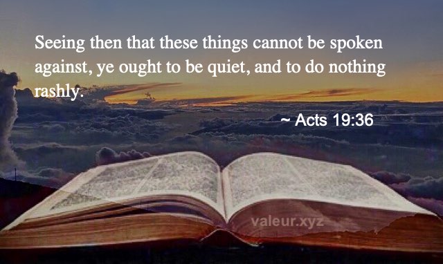 Acts 19:36