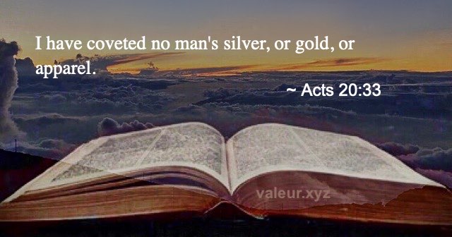 Acts 20:33