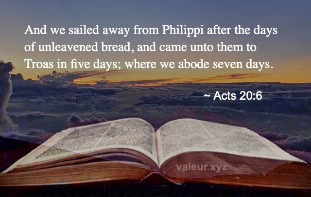 Acts 20:6