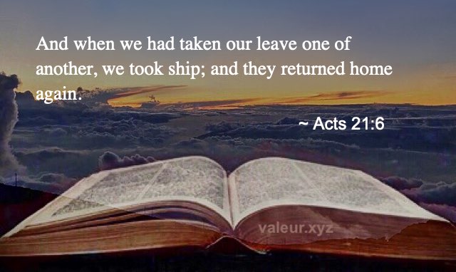 Acts 21:6