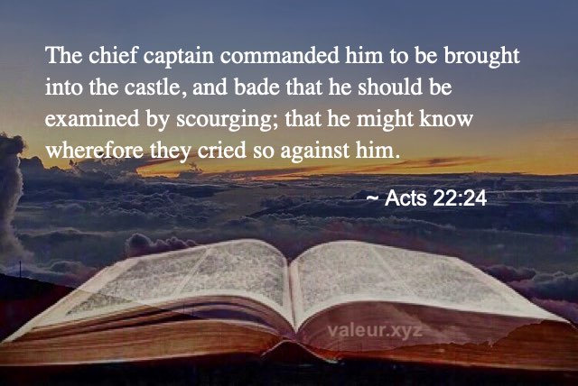 Acts 22:24