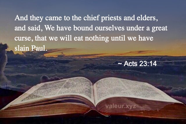 Acts 23:14